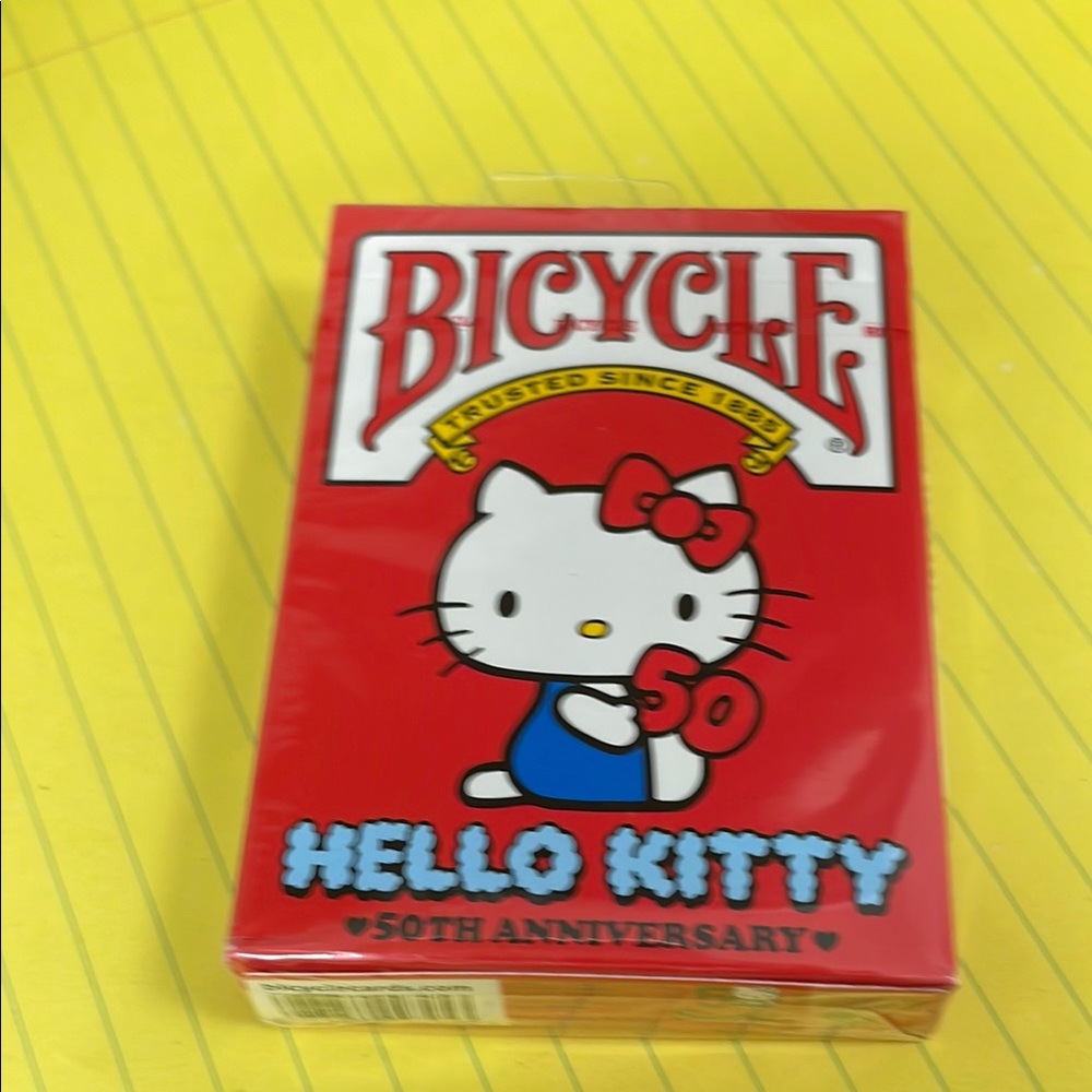 Hello Kitty 50th Anniversary Playing Cards - Red